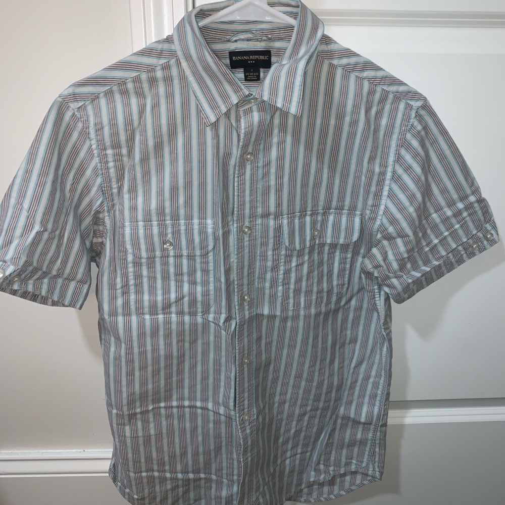 Men’s Banana Republic Short Sleeve Dress Shirt